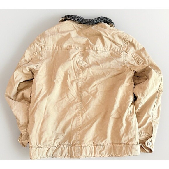 Vtg Y2K Abercrombie Fitch Adirondack Jacket Size S Brown Faux Fur Lined - Picture 8 of 14